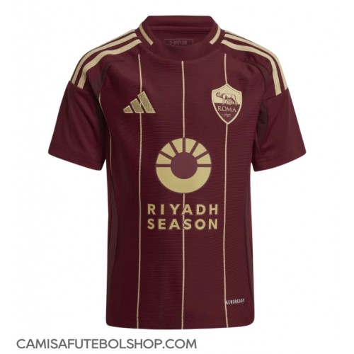 Camisa de time de futebol AS Roma Replicas 1º Equipamento 2024-25 Manga Curta